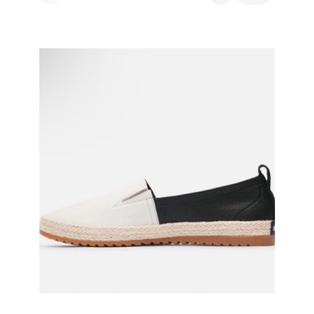 NWT Sorel Ella Leather Slip On Espadrilles Shoes